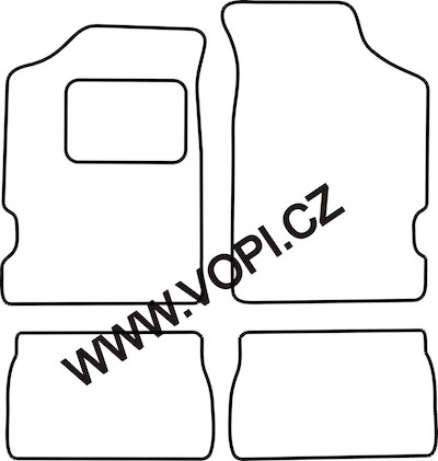 Autokoberce Citroen Saxo 08/2000 - 2003 Colorfit (822)